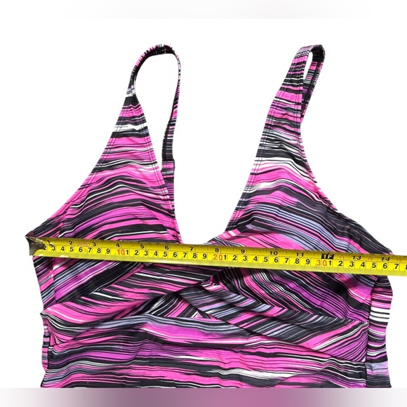 YONIQUE womens tankini swim top convertible cross back straps V front NWT - Picture 10 of 10